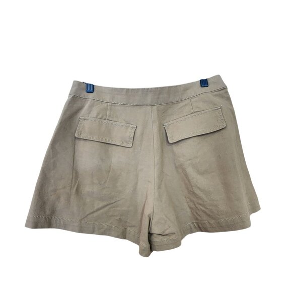 Forever 21 High-Waist Khaki Cargo Shorts With Large Pockets - Size M - Picture 2 of 3